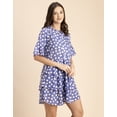 thumbnail image 3 of Moomaya Romantic Printed 3/4 Sleeve Drop Waist Dress - Women's Boho Midi Dress, 3 of 9