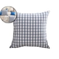 thumbnail image 1 of 18"x18" Plaid Pillow Cover – Soft & Breathable Throw Pillow Case for Sofa, Couch, Porch & Outdoor Use – Checkered Pattern with Hidden Zipper, 1 of 5