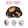 thumbnail image 5 of Easygdp Bee and Honey Shower Caps for Women, Double Waterproof Layers Shower Cap, Quick Drying Bath Hair Cap Reusable, 5 of 9