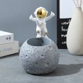 thumbnail image 3 of Portalápices de resina con tema espacial de astronauta, 3 of 3