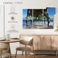 thumbnail image 4 of Elephant Stock Under Wrightsville Beach Pier Wall Art - Horizontal Multi Panel Canvas - Living Room Wall Decor - Nautical Multi Panel - Blue And Gray Decor - 23" x 14", 4 of 4
