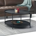 thumbnail image 2 of Trent Home Industrial 32 " Metal Metal Coffee Table in Black, 2 of 9