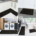 thumbnail image 5 of Black Christmas Star Pattern Kitchen Rugs Sets Of 2,Anti Fatigue Kitchen Mat Rugs Non Slip Washable,Decorative Kitchen Floor Mats for Kitchen,Sink,Laundry,17"x30"+17"x47", 5 of 7