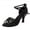 Black, variant on Womens Latin Dance Shoes 7cm High Heel Crisscross Strap Peep Toe Buckle Closure Ballroom Dance Sandals For Women Prom Party Performance Dance Shoes Gold US :6.5