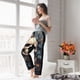 thumbnail image 5 of Fotbe Vintage Leaf Flower Skull Pantalones de Pijama para Mujer, Pantalones de Dormir, Pantalones Pj con Cordón y Bolsillos-X-Large, 5 of 6