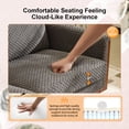 thumbnail image 4 of Ktaxon Corduroy Loveseat Sturdy Build, 2 Seater Sofa Solid Wood Frame, Living Room Couch Deep Seat for Small Space Apartment Home Dark Gray, 4 of 8