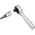 thumbnail image 4 of Neiko 03001A Stubby Ratchet, 1/4 Inch Ratchet Wrench, 108-Tooth Reversible Ratchet, 3.3 Degree, Quick Release Mini 1/4 Ratchet Drive, Oval Head Wrench, CR-V Steel Quarter Inch Small Ratchet Wrench, 4 of 6