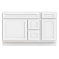 thumbnail image 5 of 51 in. W x 21 in. D x 32.5 in. H Bath Vanity Cabinet without Top in White, 5 of 5