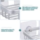 thumbnail image 3 of CTIRCHIU 1Jgo Soporte Para Jabón De Aluminio Sin Taladro Con Auto Drenante, 3 of 8