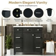 thumbnail image 6 of 36" Bathroom Vanity Cabinet with Sink Countertop Set, Black, Single Sink, Shaker Cabinet with Soft Close Doors and 3 Drawers, Ample Storage Space, 6 of 9