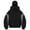 Gray, variant on Men's Balaclava Hoodie Double Hooded Zip Jacket, Windproof Streetwear for Men, Loose Fit with Color Block Design, Ideal for Casual and Outdoor Activities,Gray S