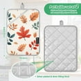 thumbnail image 6 of Yayeee Pot Holders Kitchen Heat Resistant with Pocket 7"x9.8" Cotton Oven Cooking Hot Pads, Hand Drawn Autumn Leaves, 6 of 7