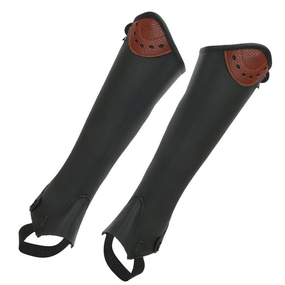 Equestrian Half Chap, Bottom Snap Closure Half Chap Practical Strong Grip Super-fitting Beautiful  For Horse Riding For Equestrian Practice CS