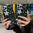thumbnail image 4 of Compatible for iPhone 14 Pro Max case, Bling Stars 3D Hearts Diamond Twinkle Star Glitter, Aesthetic Design for iPhone 14 Pro Max case, Shockproof Protect Cases for Girls Women, Black, 4 of 7