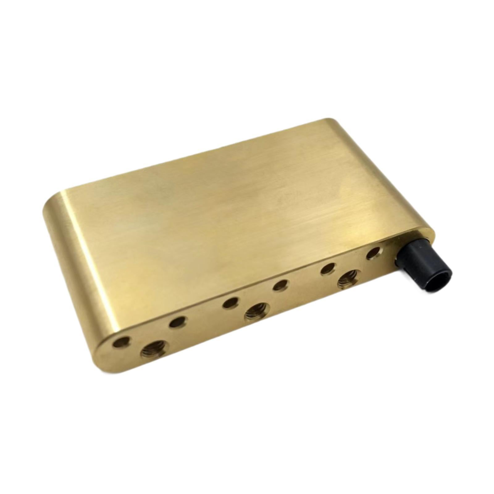 Tremolo Bridge Saddle Brass Guitar Tremolo Block Convenient Fit for Electric Guitar Enthusiasts
