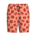 thumbnail image 4 of Wukai Tomato Men’s Short Pajama Pants With Pockets Soft Sleep Pj Shorts for Men-X-Large, 4 of 6
