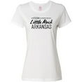thumbnail image 3 of Inktastic From Little Rock Arkansas in Black Distressed Text Women's T-Shirt, 3 of 5