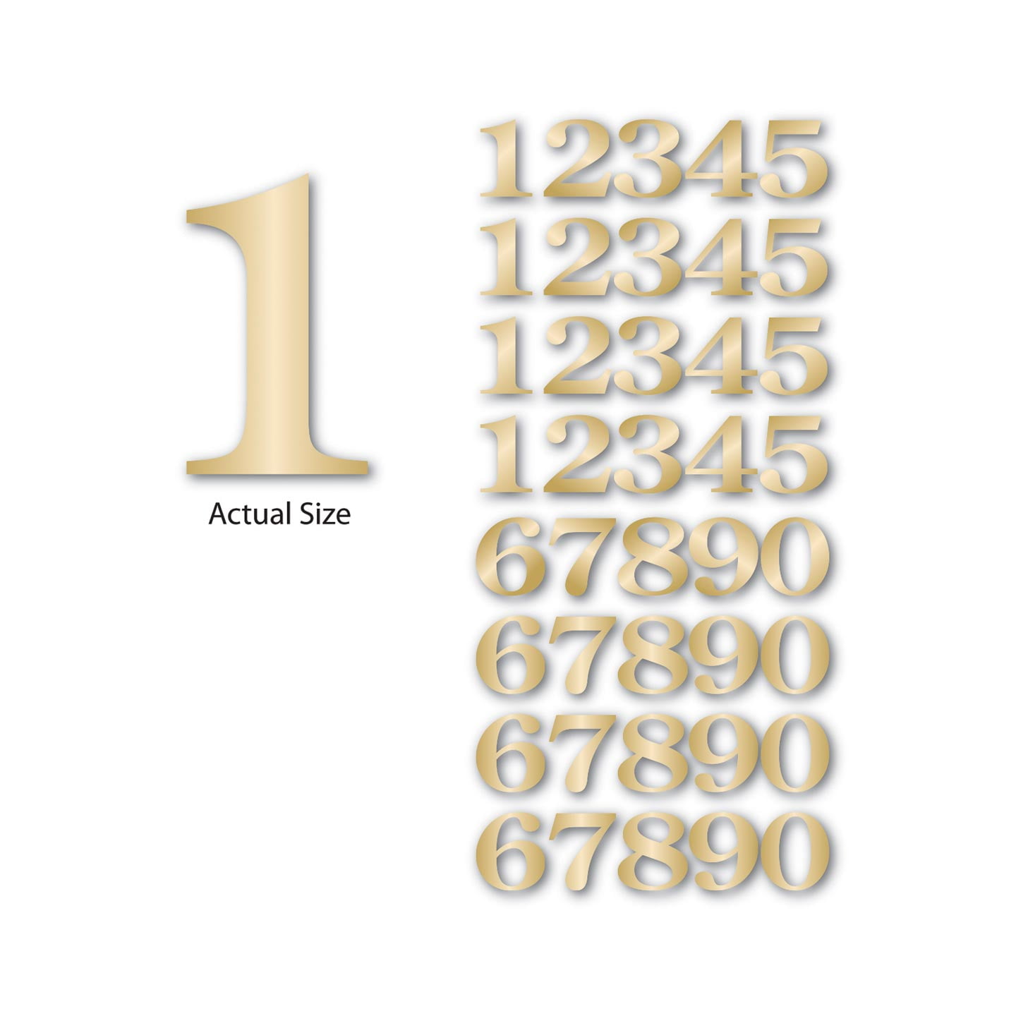 Themed Chipboard Sets Numbers
