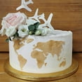 thumbnail image 4 of HEVIRGO Cake Stencil, Cake Stencil World Map Pattern Bakeware PET Cookies Fondant Cutting Die for Bakery, 4 of 5