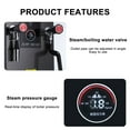 thumbnail image 6 of Commercial Milk Frothing Machine, 2500W Automatic Steam Boiling Water Machine, Electric Steam Milk Frother, with LCD Display, for Coffee Tea Shop, 6 of 8