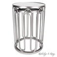 thumbnail image 4 of Rutledge & King Braswell Silver Mirrored End Table Set - Accent Table - Silver, 4 of 5