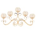 thumbnail image 2 of SHZICMY 5 Arm Crystal Candelabra Votive Candle Holders Table Centerpieces for Banquet Wedding Gold, 2 of 10
