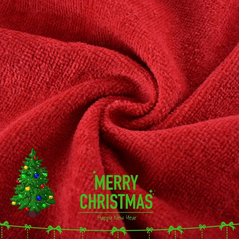 Homefabrics Marina Decoration Christmas Premium Luxury Decor Ultra Soft  100% Cotton Embroidered Bathroom Modern 3 Piece Towel Set, Red White Color  Red