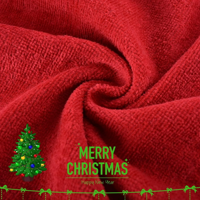 3Pcs Christmas Hand Towels Set 25x16 inch, 100% Cotton