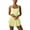 Yellow, variant on Womens Summer Fit Rompers Running Onesie Workout Rompers One Piece Outfits Exercise Jumpsuits Gym Yoga Clothes