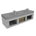 thumbnail image 4 of Thames 60" W x 19" D x 17.75" H Wall-Mounted Double Bathroom Gray Vanity, 4 of 9