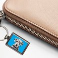 thumbnail image 5 of Dalmatian Dog Head Staring Metal Rectangle Keychain, 5 of 7