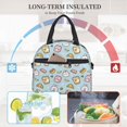 thumbnail image 4 of Honeii Rabbit Burger Coffee Print Lunch Box,Insulated Lunch Bag,Lunch Tote Bags,Leakproof Cooler Lunch Case for Travel Work Picnic, 4 of 7