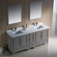 thumbnail image 7 of Fresca Oxford 72" Gray Traditional Double Sink Bathroom Vanity, 7 of 7