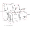 thumbnail image 2 of CorLiving Plush Reclining Bonded Leather Sofa Set, 2 of 9