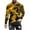 Gold, variant on Men's Camouflage Long Sleeve T-shirt Round Neck Base Pullover Tee Slim Fit Casual Tops Fall Camo Graphic Tshirts (XL, Yellow)