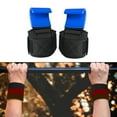 thumbnail image 1 of Crochets de Musculation Robustes, Bandeaux de Poignet Réglables, Paire de Poignées, Sangles, Gants, Équipement de Protection pour Soulevé de Terre, Unisexe, Bleu, 1 of 10
