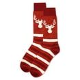 thumbnail image 3 of MeMoi Men's Moose Buttersoft Cozy Crew Socks - Mens - Male, 10-13, Rust, 3 of 3