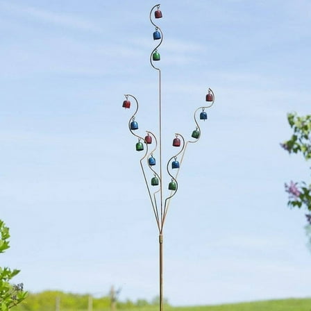 Bell Spiral Garden Stake Multicolor