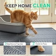 thumbnail image 2 of Alfombrilla para caja de arena para gatos Pawtasy extra grande de silicona impermeable, 2 of 7