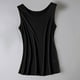 thumbnail image 4 of Camiseta sin mangas de seda auténtica para mujer - Blusa de verano ligera y transpirable, ajuste elástico - M-XXL, 4 of 6
