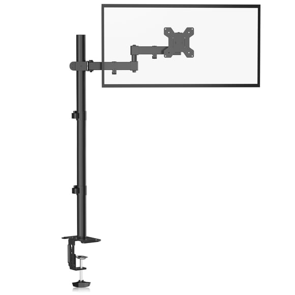 Bracwiser Support de Bras pour Moniteur Simple Entièrement Ajustable s'Adapte à un Écran 13-32 Pouces 22 Lb pour Moniteur Écran d'Ordinateur 13 15 17 19 20 22 23 24 26 27