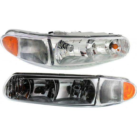 For Buick Century Headlight 1997-2005 Pair Driver and Passenger Side For GM2502182 | 19244639