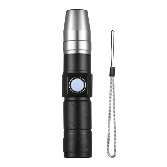 Graflsoa UV LED Flashlight for Nail Art & Mask Testing, USB Rechargeable with Lanyard, Anti-Slip Design, Black/Rose Red/Orange Options