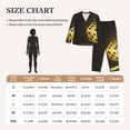 thumbnail image 4 of Hirioo Golden Dice for Women's Pajama Sets 2 Piece Pjs Women's Long-Sleeved Pajama Set Button Down Sleepwear,S-XXL-X-Large, 4 of 7