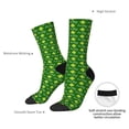 thumbnail image 4 of Daiia Happy St. Patrick's Day Print Crew Socks – Soft Breathable Long Socks for Men & Women, Moisture-Wicking & Comfortable Daily Wear Socks, One-Size Fits Most (US 5-11), 4 of 6