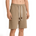thumbnail image 2 of Jolyshlid Men’s 4-Pack Cotton Athletic Shorts with Pockets, Elastic Waist Drawstring Lightweight Workout & Casual Shorts for Summer,L, 2 of 11