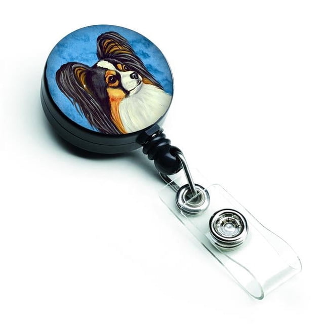 Carolines Treasures LH9390BUBR Dévidoir de Badge Rétractable Papillon Bleu