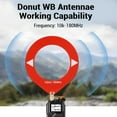 thumbnail image 3 of Antenas De Donut WB, Antenas De Onda Corta De Bucle 10kHz-180MHz Con Interfaz SMA Convertidor De Baja Impedancia Para La Recepción De Radio Portátil, 3 of 7