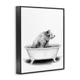 thumbnail image 2 of Stupell Industries Bear In A Tub Funny Animal Bathroom Drawing Framed Wall Art by Rachel Neiman, 2 of 5