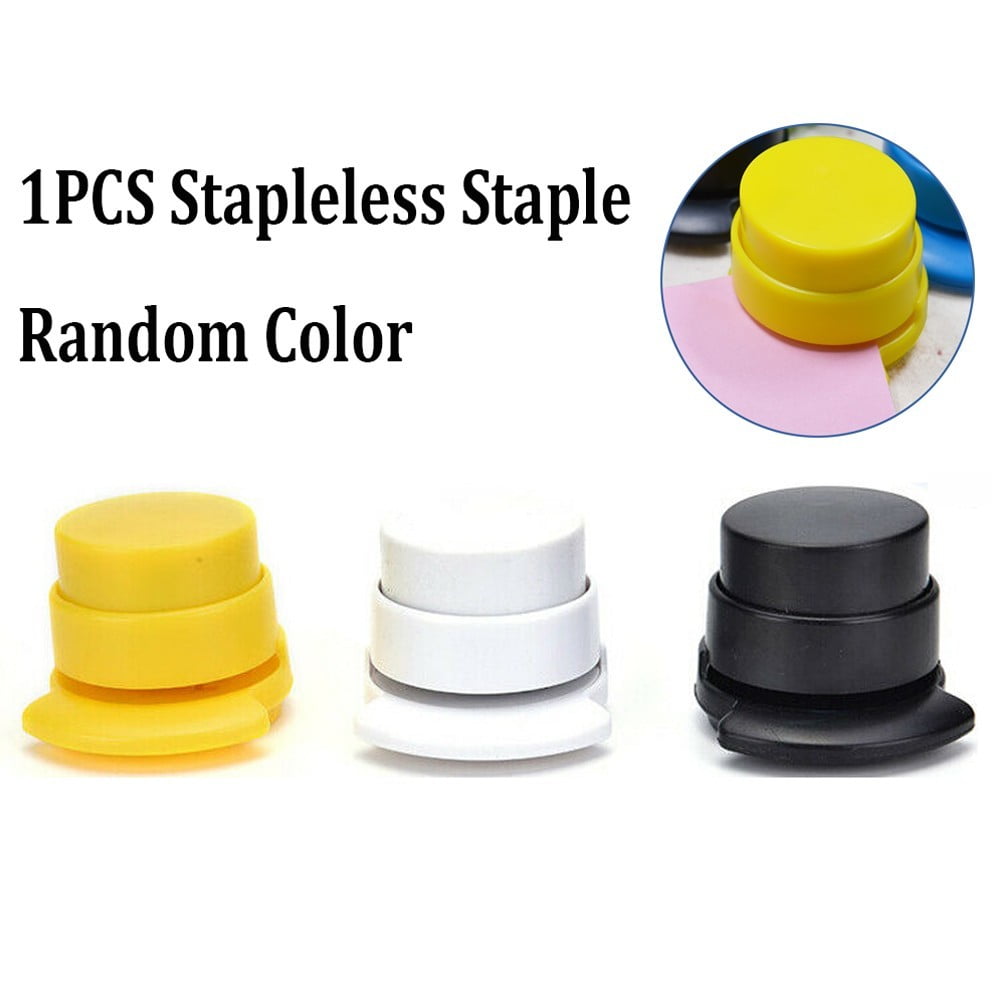 QXKE 1X Stapleless Staple Free Stapler Paper Binding Binder Stapless Good Stationery